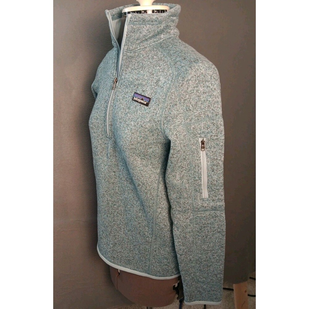 Patagonia Womens Better Sweater Full Zip Fleece Jacket Green Teal Size XS EUC